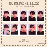 JUNGKOOK_BTS WLIVE (3.11.23) FANMADE Photocard