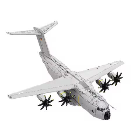 A400M Airbus Atlas Building Block Toys Sets 14845pcs Features Retractable Landing Gear Movable Flaps