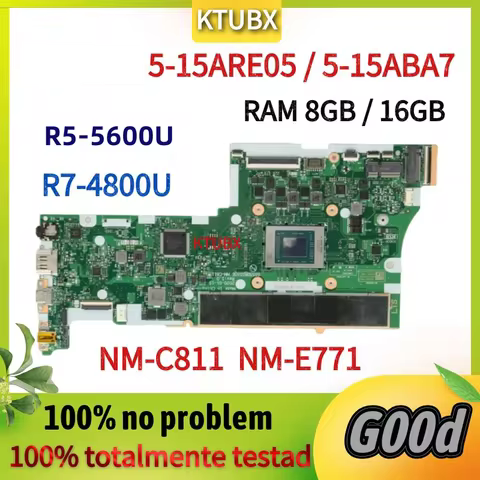 NM-C811/D701.For Lenovo ideapad 5-15ARE05 5-15ALC05 Laptop Motherboard.W/CPU R5 4500U/R7 4800U.RAM 8