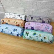 日本 Pokemon 寵物小精靈 比卡超 / 噴火龍 / 卡比獸 主題皮革 筆袋