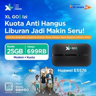 Mifi Modem Wifi 4G All Operator Huawei E5576 Free XL Go IZI 25GB