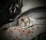 1970年代 CITIZEN 墨綠色錶盤鍍銀手上鏈機械錶