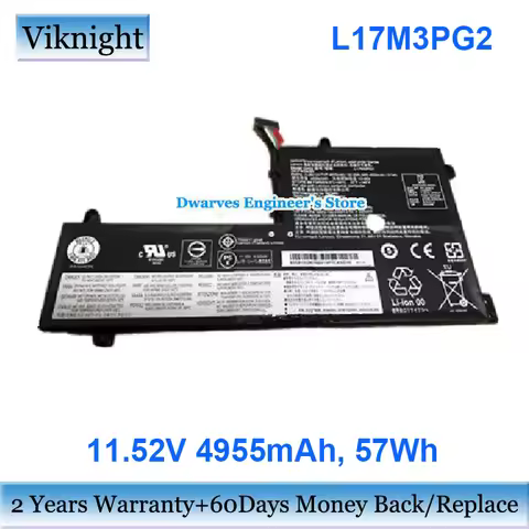 11.52V 4955mAh 57Wh L17M3PG2 Battery Compatible with Legion Y7000 Y730 Y740 Y7000-1060 Laptop Rechar