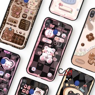 Samsung M20 M30S M21 M31 Case - Casing [2D] - Softcase Hardcase - Hard Case - Bear Motif Phone Case