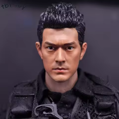 1/6 Asian Actor Takeshi Kaneshiro Head Carved Sculpt for 12'' Male Muscular Body
