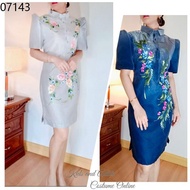 modern filipiniana dress MODERN FILIPINIANA LADY MESTIZA HANDPAINTED DRESS