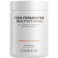 Codeage Teen’s Daily Multivitamin Supplement, 25+ Vitamins & Minerals for Teenage Boys & Girls, Orga