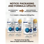 MegaLive Ubiquinol 150mg Plus 60s | CoQ10 Ubiquinol + PQQ + Resveratrol + L-Carnitine | Energy & Hea