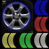 UQ 16Pcs 18inch StripsMotorcycle Car Rim Stripe Wheel Decal Tape Sticker Lots Reflective