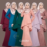 KURUNG MODEN FISHTAIL CARLINA BRIDESMAID SEDONDON RAYA XS-3XL maroon turqoise emerald rosegold lilac