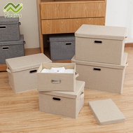 Clothes storage box, fabric storage box with lid, thick multi-function storage box, 16L / 56L / 82L 