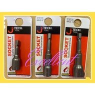 Jetech 8mm x 65mm Magnetic Nut Setters Socket / Nut magnetic Screw Pumbung / Socket Driver Nut