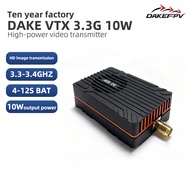 DAKE vtx 10W FPV Wireless Video Transmitter Ultra Long Range Image Transmission for Drone FPV VTX3.3