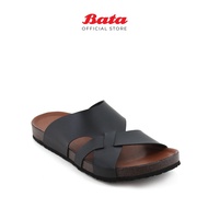 [Online Exclusive] BATA Mel Men Black Sandal 8616008 Kasut Sandal Lelaki