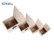 [vsrhkq] Breeding Wooden Nest Box Nesting Roost Bird Lovebirds Canary Finch Budgie S