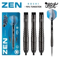 SHOT - ZEN ROSHI STEEL TIP DART SET - 90% TUNGSTEN BARRELS 23G 24G