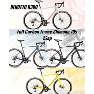 Benotto R300 Lastest Version Full Carbon Endurance Disc Road Bike Shimano 105 R7000 22speed