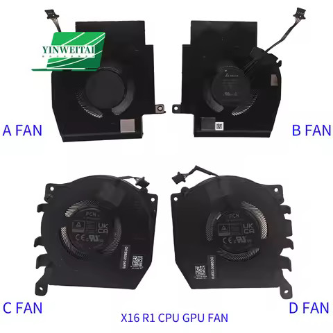 Cooling Fan For Alienware X16 R1 R2 EG50050S1-CL10 CL20 EG75071S1-C240 C250-S9A 0W3YTN 0PDJFP NS8CC2