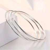 3pcs Stylish Versatile Sansheng Sanshi (Three Lives Three Worlds) Minimalist Triple Circle Bracelets