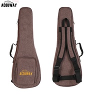 Acouway 21inch 23inch 26inch Ukulele Bag Soprano concert tenor ukulele bag Case 12 mm Cotton Padding Hawaii Small Guitar Bag