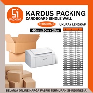 Packing Cardboard Box 40x20x20 cm Thick Plain Brown Single Layer Box - Rusfet 40 x 20 x 20 cm