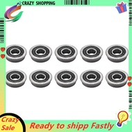 10Pcs F695- Bearing 5X13X4mm Flanged Miniature Deep Groove Ball Bearings F695RS for   2/3 3D Printer