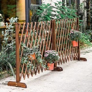 Antiseptic Wood Fence Garden Fence Outdoor Courtyard Partition Retractable Lattice Vegetable Garden 