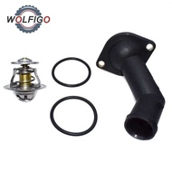 A WOLFIGO 87 C Engine Coolant Thermostat Housing 044121113 06A121121c For Audi A2 A3 VW Beetle Golf