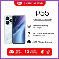 ♘ ⚷ ↛ ✍ itel P55 RAM 24GB(8+16GB) + ROM 128GB | 90HZ Refresh | 50MP Dual Camera | 5000mAh 18W