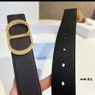 W0JU D-Home/CD Men's Belt Letter Genuine Leather Light Luxury Double-Sided First Layer Cowhide Lyche