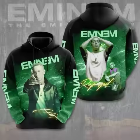 Rapper Eminem 3d Print Hoodie Men Women Fashion Oversized Hoodie Sweatshirt Boy Coats Women Sweats M