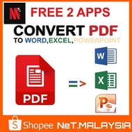 JGD CHECK OUT PDF CONVERT 2020 TO WORD, EXCEL + POWERPOINT | FREE 2 APPS Ready Stock