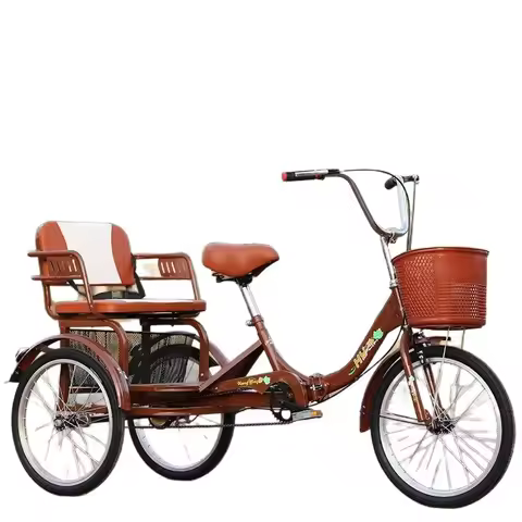 Folding adult bicycle, elderly tricycle, rickshaw, bicycle, old age scooter