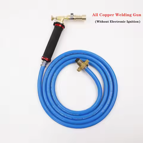 Torch Kit Gas Welding Ignition Liquefied Gas Burner Gun With 2.5M Hose for Heating Gas Burner Tool W