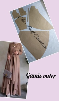 pola instan / pola jiplak GAMIS OUTER