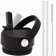 Straw Lid for Yeti Rambler Bottle Fits 18/26/36/64 oz Bottles, Flexible Handle Straw Cap with 2 Stra