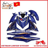 (100% ORIGINAL ) MAGIC BOY COVER SET Y15 V2 EXCITER RC BLUE CRYSTAL BLUE VIETNAM