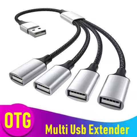 USB Type C To 3 USB 2.0 HUB Dual 4 Ports Multi Splitter Adapter OTG For PC Laptop Surface Accessorie
