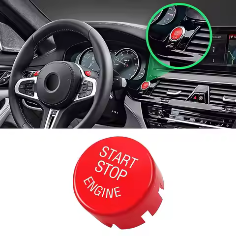 Sports Red Start Stop Engine Switch Button For BMW 1 2 3 4 5 6 7 X1 X3 X4 X5 X6/F30 F10 F01 F15 G01