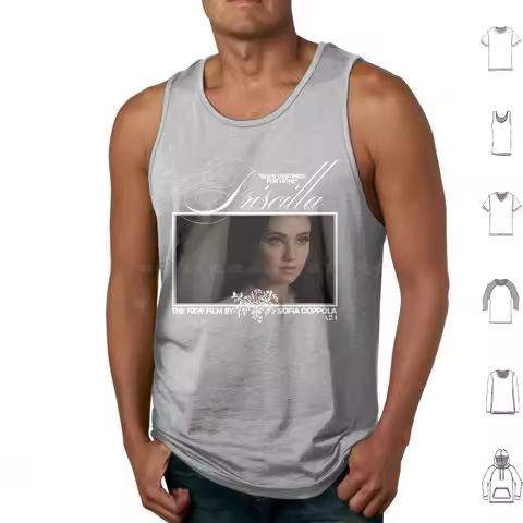 Sofia Coppola's Priscilla Tank Tops Print Cotton Priscilla Sofia Coppola A24 Film Elvis Priscilla Pr