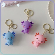 SULIN Charm Key Chain, for Pet Lovers Souvenirs Pink Blue Fish PVC Pendant, Trendy Lovely Axolotl An