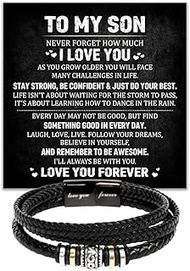 To My Son Bracelet From Mom Dad, Sons Gift From Dad, Mother And Son Bracelet, Anniversary Graduation