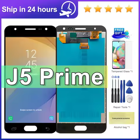 Tested J5 Prime 2017 LCD Display, For Samsung J5 Prime G570 G570F G570M G570Y Display with Touch Scr