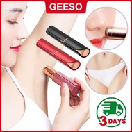 GEESO Mini Eletric Hair Removal Epilator Women Eyebrow Trimmer Lipstick Shaver USB All Parts of Body