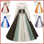 Medieval Stylish Renaissance Women's Long Dress Ideal For Drama And Historical Reenactments