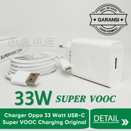 Charger Oppo A57s USB Type C Super Vooc 33 Watt