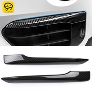 CarManGo Car Accessories Front Fog Light Chrome Trim Frame Cover Sticker Exterior Decoration Body Kits for BMW X1 F48 2016-2020