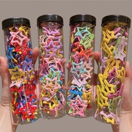 25PCS Hair Clip Y2K Color Star Millennium Wind Dopamine Hairpin Female Five-pointed Star Hairpin hai