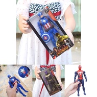 Hulk Spiderman Iron Man Captain America Action Figure LED Light Toys Kids