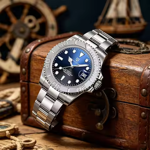 New Men Watch PAGANI DESIGN 40mm Mechanical Wristwatch Top Brand Stainless Steel Watch Sapphire Glas
